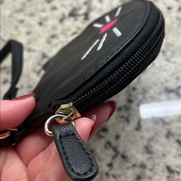 Betsy Johnson Cat Wristlet with Cat Bag Charm Key Fob Set EUC - Picture 6 of 12